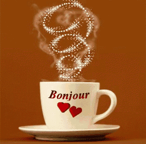 Gif bonjour café coeur
